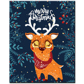 Painting by Numbers Christmas Illustration Art Motif Moose